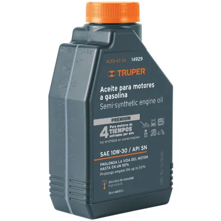 Aceite Semi Sintetico 1L SAE 10W-30 Para motor 4 Tiempos Generadores Motos Cuatrimotos, ACT-4T-32 14929 Truper Truper-Aceite Sem