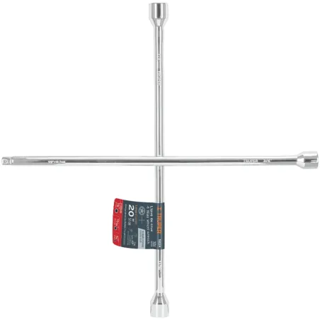 Llaves de Rueda 20" en Cruz 3/4 13/16 7/8 Cuadro 1/2 Usar otros Dados PulidaCromada Truper 15481 Truper-Llaves de Rueda 20" en C
