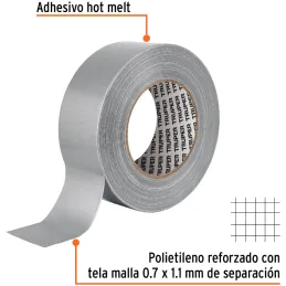 Cintas Ducte Tape 48mm x50m Resistente a Temperaturas Truper 12588 Truper-Cintas Ducte Tape 48mm x50m Resistente a Temperaturas 