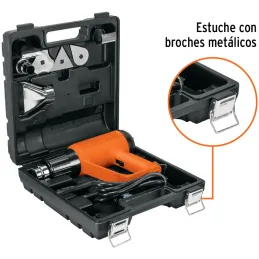Pistola de Calor Profesional 1800W 11000 - 17000RPM Temperatura Variable 45 a 500 Grados, PISCA-A-2 15734 Truper Truper-Pistola 