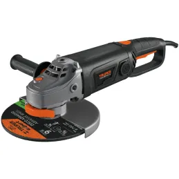 Esmeriladora angular 9" Industrial, 2000W 6200RPM Mango Ergonomico con Disco y Carbon de Rpsto, ESMA-9N3-2 18295 Truper Truper-E