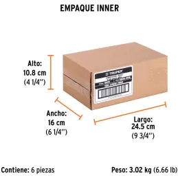 Siliconas Acrilicas 280ml Blanco, para superficie lisas y porosas, madera concreto aluminio, SACRI-100B 18570 Truper Truper-Sili