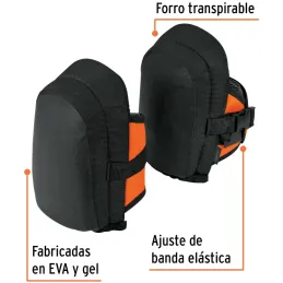 Rodillera Ligeras Forro Transpirable Fabricadas en EVA y gel, Ajuste con banda elastica, ROD-L 12951 Truper Truper-Rodillera Lig