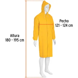 Capotines 100% PVC Talla XG, Espesor 0.35mm, resorte interno en muñecas, IMPER-XG 14416 Truper Truper-Capotines 100% PVC Talla X