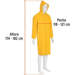 Capotines 100% PVC Talla G, Espesor 0.35mm, resorte interno en muñecas, IMPER-G 14415 Truper Truper-Capotines 100% PVC Talla G, 