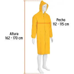 Capotines 100% PVC Talla CH, Espesor 0.35mm, resorte interno en muñecas, IMPER-S 14413 Truper Truper-Capotines 100% PVC Talla CH