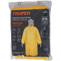 Capotines 100% PVC Talla CH, Espesor 0.35mm, resorte interno en muñecas, IMPER-S 14413 Truper Truper-Capotines 100% PVC Talla CH
