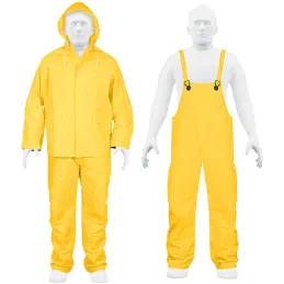 Conjunto Impermeable 2 Piezas 100% PVC espesor 0.35mm, Talla M, No propaga la llama, TRA-PRO-M 14418 Truper Truper-Conjunto Impe