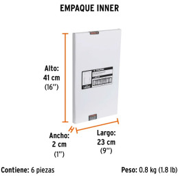 Mica de Repuesto para Mascar de Esmerilar PF-500 14221, REP-PF 14222 Truper Truper-Mica de Repuesto para Mascar de Esmerilar PF-