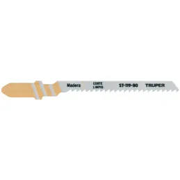 Seguetas T 12DPP x80mm HCS CortesLimpio Madera 5Piezas Caladoras Truper 18131 Truper-Seguetas T 12DPP x80mm HCS CortesLimpio Mad