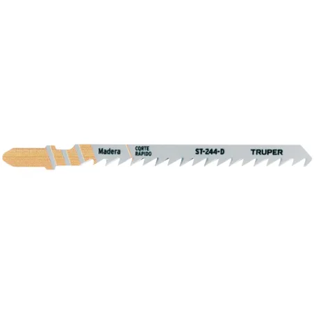 Segueta para caladora Acabado Grueso DDP6 Zanco T 5 Piezas, cortes rectos en madera, ST-244-D 18133 Truper Truper-Segueta para c