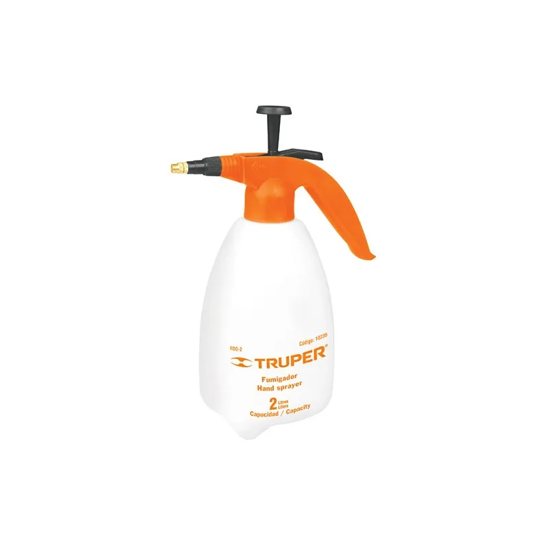 Fumigador domestico 2 litros 0.5 Galones, Boquilla de Laton Ajustable, FDO-2 10235 Truper