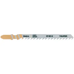 Seguetas T 6DPP x100mm HCS CortesLimpio Madera 5Piezas Caladoras Truper 18126 Truper-Seguetas T 6DPP x100mm HCS CortesLimpio Mad