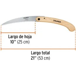 Serrucho de Poda Plegable 12" DPP6, Mango ergonomico de madera, STP-12PL 18178 Truper Truper-Serrucho de Poda Plegable 12" DPP6,