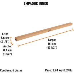 Extension Telescopica 3m Acero para Rodillos y Cepillos Truper 10549 Truper-Extension Telescopica 3m Acero para Rodillos y Cepil