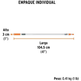 Extension Telescopica 2.7m Aluminio para Rodillos y cepillos Truper 19213 Truper-Extension Telescopica 2.7m Aluminio para Rodill
