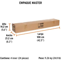 Extension Telescopica 2.7m Aluminio para Rodillos y cepillos Truper 19213 Truper-Extension Telescopica 2.7m Aluminio para Rodill