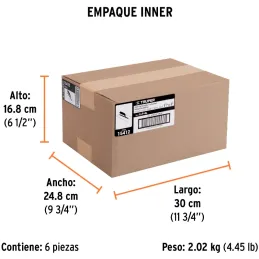 Plancha de Empastar Lisas 11 x 5 Pulgadas, Uso Profesional, 6 Remaches Mango de Plastico, LLP-6L 15412 Truper Truper-Plancha de 