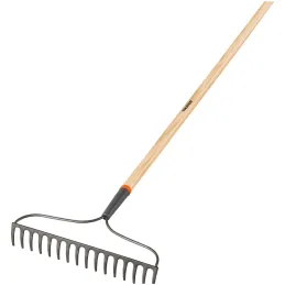 Rastrillos 41cm 16 Dientes Mango 137cm 54" Jardinero Truper R-16AM 17882 Truper-Rastrillos 41cm 16 Dientes Mango 137cm 54" Jardi