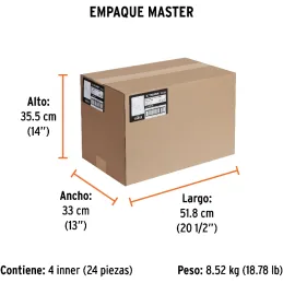 Plancha de Empastar Dentada 11 x 5 Pulgadas, Uso Profesional, 6 Remaches Mango de Plastico, LLP-6C 15413 Truper Truper-Plancha d