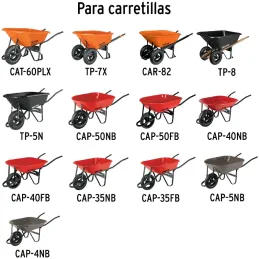 Refaccion para Carretillas, Rin Eje y Baleros, R 11868 Truper Truper-Refaccion para Carretillas, Rin Eje y Baleros, R 11868 Trup