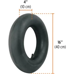 Camara Reforzada 16" x4" Camara sola sin llanta, CM 11866 Truper Truper-Camara Reforzada 16" x4" Camara sola sin llanta, CM 1186