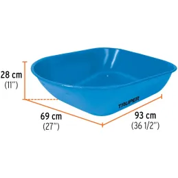 Carretilla Reforzada 5.5f ft3 o 80 Litros, Llanta Neumatica 16 x 4 Pulgadas, Calibre 20, CAT-50ND 11752 Truper Truper-Carretilla