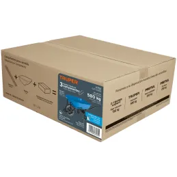 Carretilla Reforzada 5.5f ft3 o 80 Litros, Llanta Neumatica 16 x 4 Pulgadas, Calibre 20, CAT-50ND 11752 Truper Truper-Carretilla