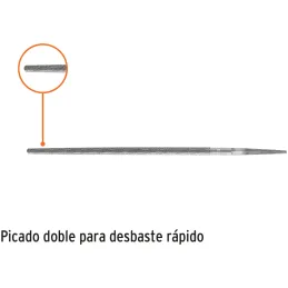 Limas Redonda Bastardas 8", Espesor 5/16", Sin Mango, para orificios o curvas, LRB-8 15189 Truper Truper-Limas Redonda Bastardas