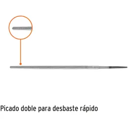 Limas Redonda Bastardas 6", Espesor 1/4", Sin Mango, para orificios o curvas, LRB-6 15187 Truper Truper-Limas Redonda Bastardas 