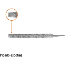 Limas Escofinas Media Caña Bastardas 8" Ancho 13/16" Espesor 1/4", Sin Mango, Para desbastar madera, LES-8 15205 Truper Truper-L