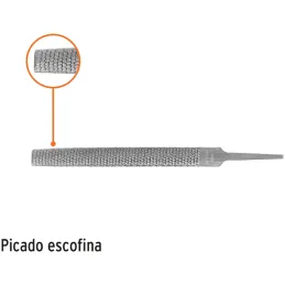 Limas Escofinas Media Caña Bastardas 6" Ancho 5/8" Espesor 3/16", Sin Mango, Para desbastar madera, LES-6 15203 Truper Truper-Li
