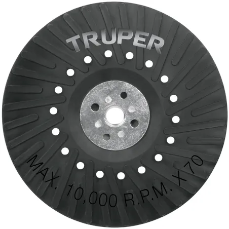 Respaldo para Disco de Lijas 7" Rosca mm Cuerda M14x2 Truper 17276 Truper-Respaldo para Disco de Lijas 7" Rosca mm Cuerda M14x2 