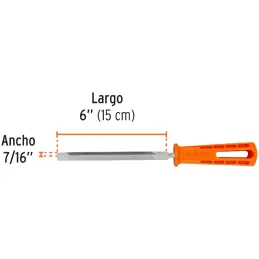 Limas Triangulo Pesado 6", Mango de Polipropileno, LTP-6M 19679 Truper Truper-Limas Triangulo Pesado 6", Mango de Polipropileno,