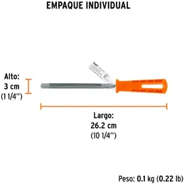 Limas Triangulo Pesado 6", Mango de Polipropileno, LTP-6M 19679 Truper Truper-Limas Triangulo Pesado 6", Mango de Polipropileno,