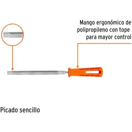 Limas Triangulo Pesado 7", Mango de Polipropileno, LTP-7M 19680 Truper Truper-Limas Triangulo Pesado 7", Mango de Polipropileno,