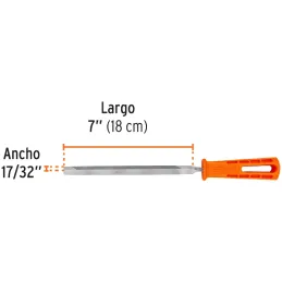 Limas Triangulo Pesado 7", Mango de Polipropileno, LTP-7M 19680 Truper Truper-Limas Triangulo Pesado 7", Mango de Polipropileno,