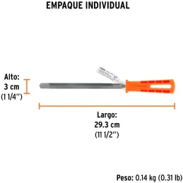 Limas Triangulo Pesado 7", Mango de Polipropileno, LTP-7M 19680 Truper Truper-Limas Triangulo Pesado 7", Mango de Polipropileno,