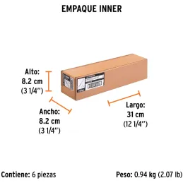 Limas Triangulo Pesado 7", Mango de Polipropileno, LTP-7M 19680 Truper Truper-Limas Triangulo Pesado 7", Mango de Polipropileno,