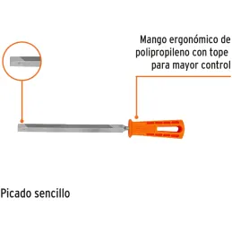 Limas Triangulo Pesado 8", Mango de Polipropileno, LTP-8M 19681 Truper Truper-Limas Triangulo Pesado 8", Mango de Polipropileno,