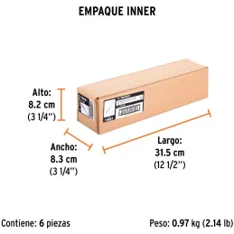 Limas Triangulo Pesado 8", Mango de Polipropileno, LTP-8M 19681 Truper Truper-Limas Triangulo Pesado 8", Mango de Polipropileno,