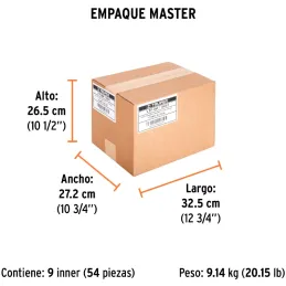 Limas Triangulo Pesado 8", Mango de Polipropileno, LTP-8M 19681 Truper Truper-Limas Triangulo Pesado 8", Mango de Polipropileno,