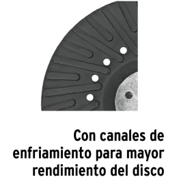 Respaldo para Disco de Lijas 4-1/2" Rosca STD Cuerda 5/8-11-NC, RES-DILI-4-1/2P 17273 Truper Truper-Respaldo para Disco de Lijas