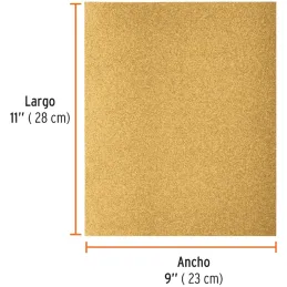 Lijas para Madera G120 x25u 230x280mm OAluminio Truper 11612 Truper-Lijas para Madera G120 x25u 230x280mm OAluminio Truper 11612