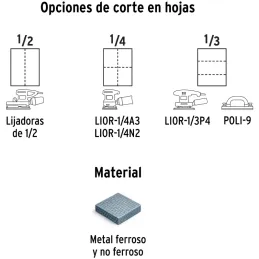 Lijas para Metal G36 x25u 230x280mm Oaluminio Truper 11600 Truper-Lijas para Metal G36 x25u 230x280mm Oaluminio Truper 11600 Par
