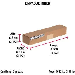 Nivel Profesional 14", Cuerpo de aluminio tipo vigueta, Proteccion ABS, Gotas Intercambiables, NP-14 17032 Truper Truper-Nivel P