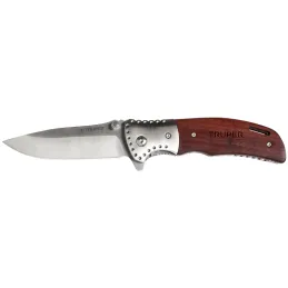 Navaja Abatible Dentada con Seguro 5", en acero inoxidable incluye estuche, NV-5 17023 Truper Truper-Navaja Abatible Dentada con