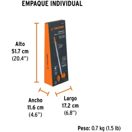 Odometro con freno DobleRueda de 4" ContadoAutomatico ABS Facil Manejo Truper 15830 Truper-Odometro con freno DobleRueda de 4" C