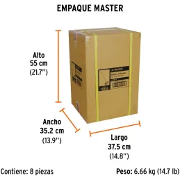 Odometro con freno DobleRueda de 4" ContadoAutomatico ABS Facil Manejo Truper 15830 Truper-Odometro con freno DobleRueda de 4" C