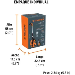 Odometro con freno Rueda de 13" ContadoAutomatico ABS Facil Manejo Truper 15831 Truper-Odometro con freno Rueda de 13" ContadoAu
